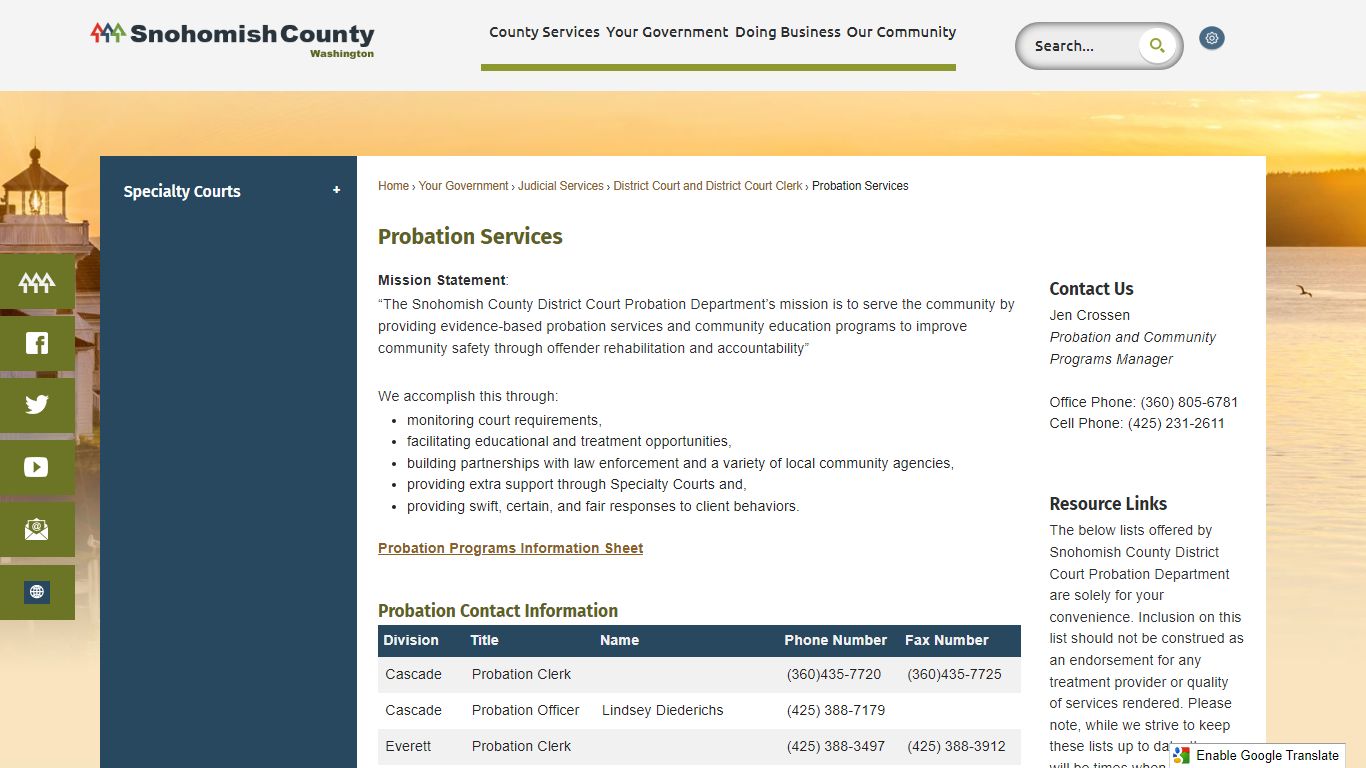 Probation Services | Snohomish County, WA - Official Website