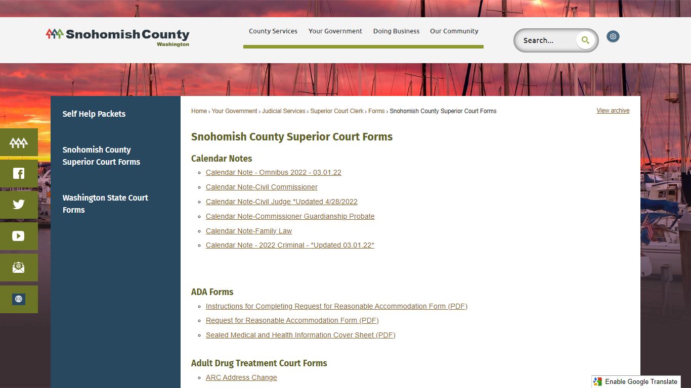 Snohomish County Superior Court Forms